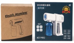 Atomiseur Électrique Sans Fil – Pistolet à Brume Nano (K5 Pro)